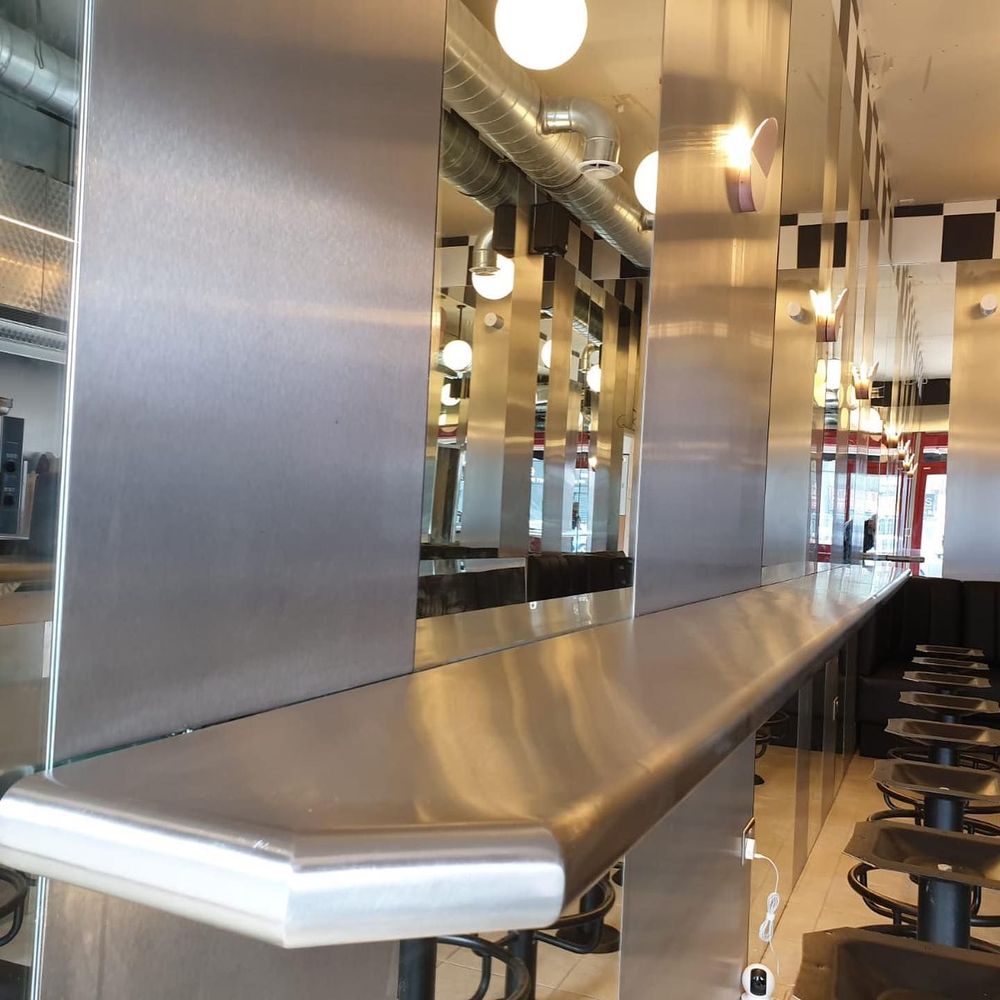 Stainless Bar Counter, London